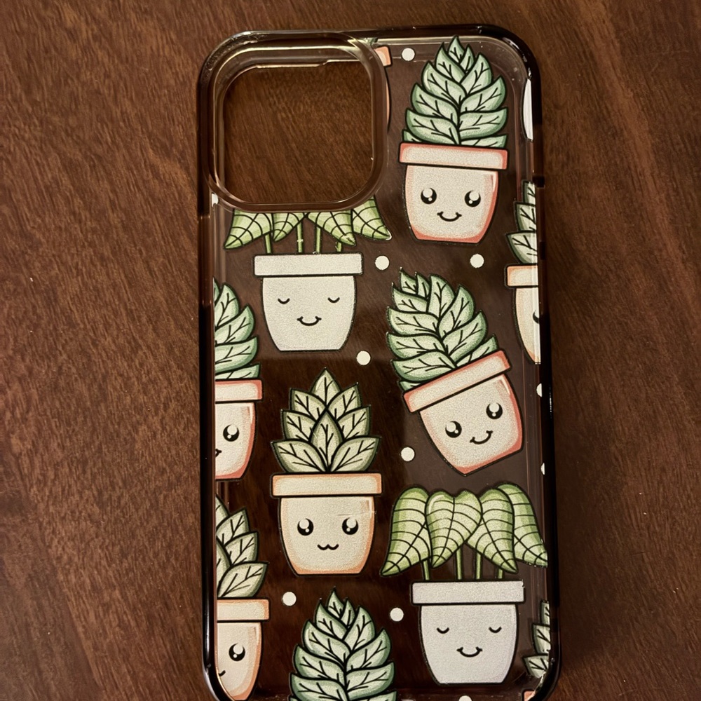 Cute Plant Pattern Phone Case - Clear